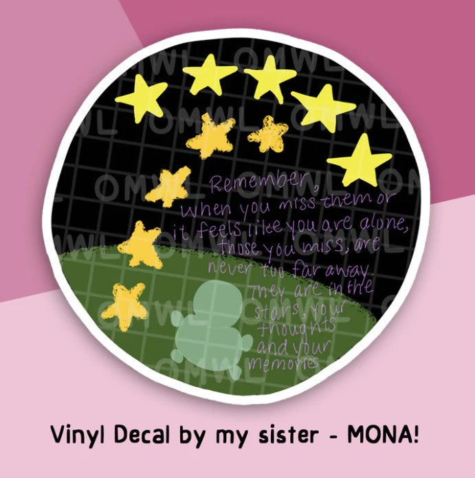 Remember Stars by Mona | Vinyl Decal