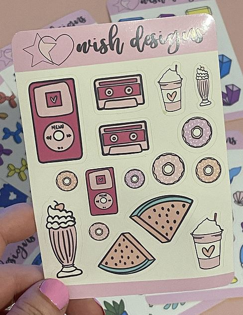 Pink Retro | Sticker Sheet