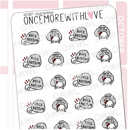 Rock Bottom | Sticker Sheet