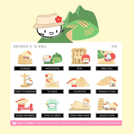The Wontonders of the World | Sticker Sheet
