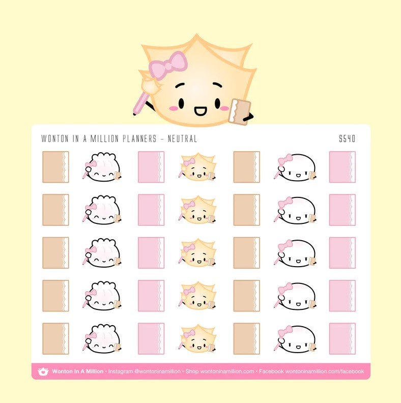 Neutral Planners | Sticker Sheet
