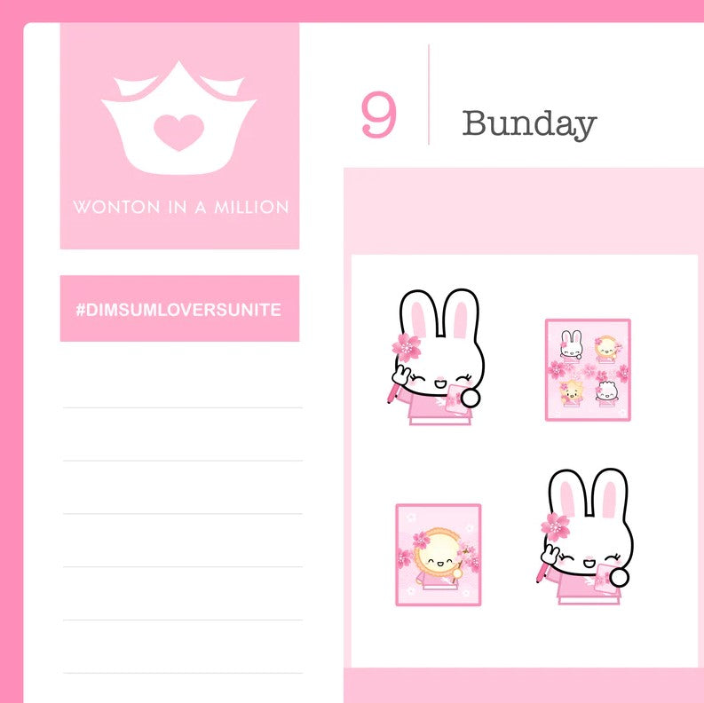 Sakura Bunny Planners | Sticker Sheet