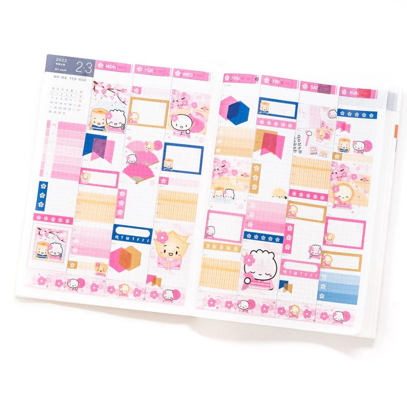 Sakura Festival | Hobonichi Cousins Sticker Kit