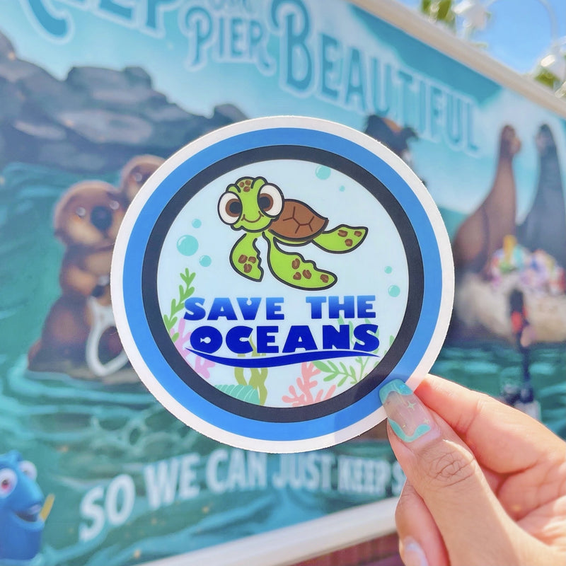 Save The Oceans Squirt | Car Decal