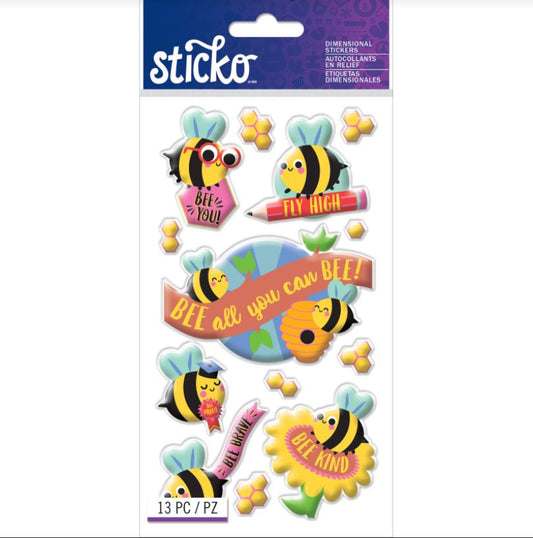 School Bee | Dimensional Stickers