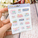 Busy Bee - Scripts | Sticker Sheet