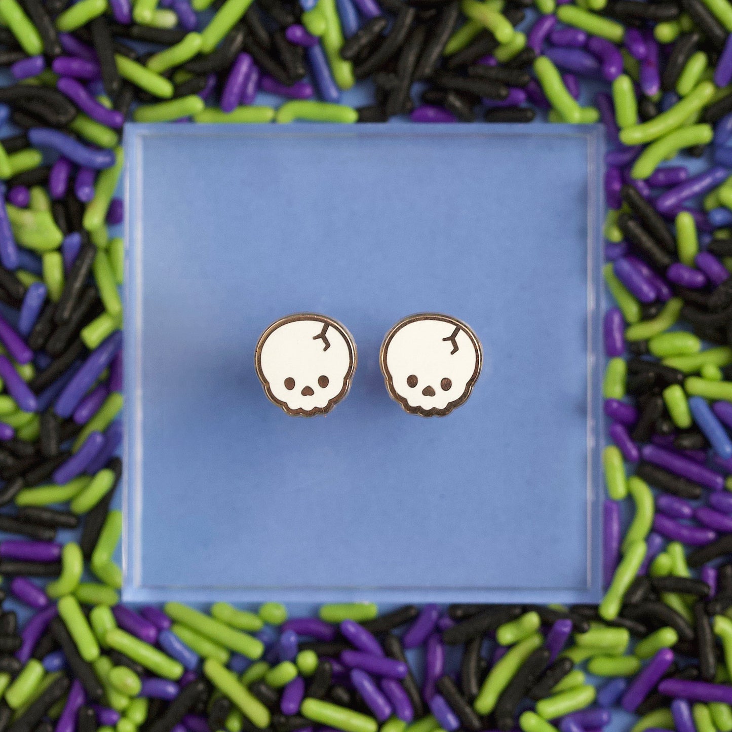 Skull | Enamel Earrings