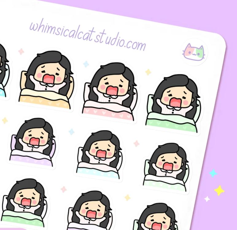 Sleep In - Just Woke Up | Sticker Sheet