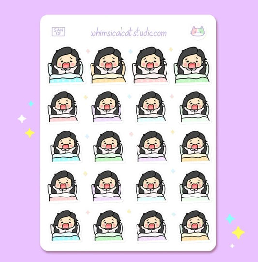 Sleep In - Just Woke Up | Sticker Sheet