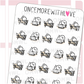 Sleeping On The Job Tired | Sticker Sheet