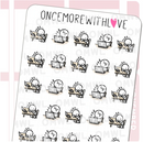 Sleeping On The Job Tired | Sticker Sheet