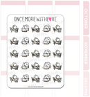 Sleeping On The Job Tired | Sticker Sheet