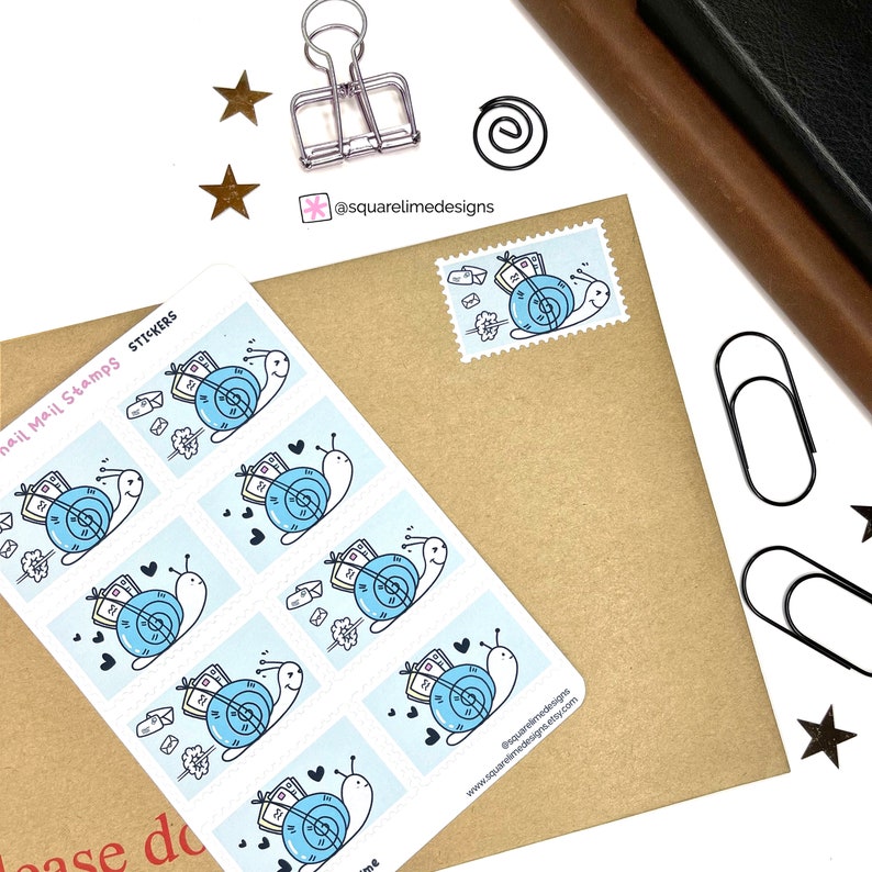 Snail Mail Stamps | Sticker Sheet