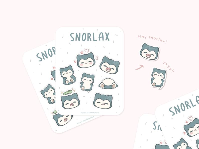 Cute Snorlax | Sticker Sheet