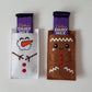 Adorable Felt Snowman and Gingerbread Man | Chocolate Holder