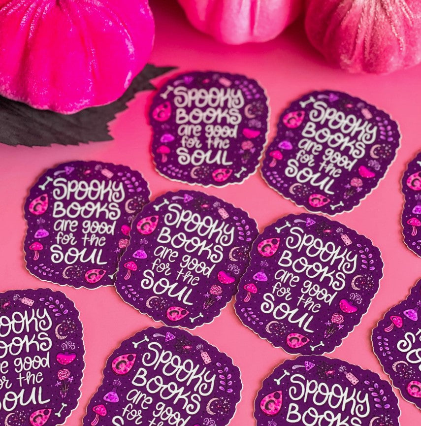 Spooky Books Are Good For The Soul | Vinyl Sticker