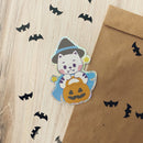 Spooky Cat | Glitter Holographic Vinyl Sticker