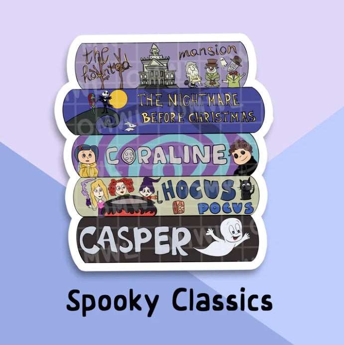 Bookish Spooky Classics by Lyttlefingers | Vinyl Decal