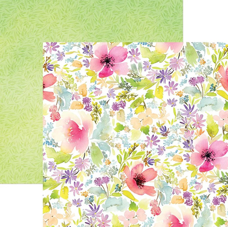Spring Floral | 12x12 Scrapbook Paper