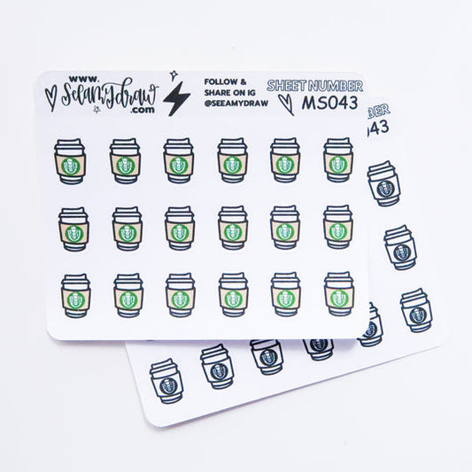 Coffee Time - Starbies | Mini Sticker Sheet