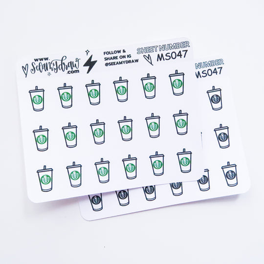 More Bevvies - Starbies | Mini Sticker Sheet