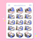 Let's Stay Up! Binge Watch Shows | Sticker Sheet