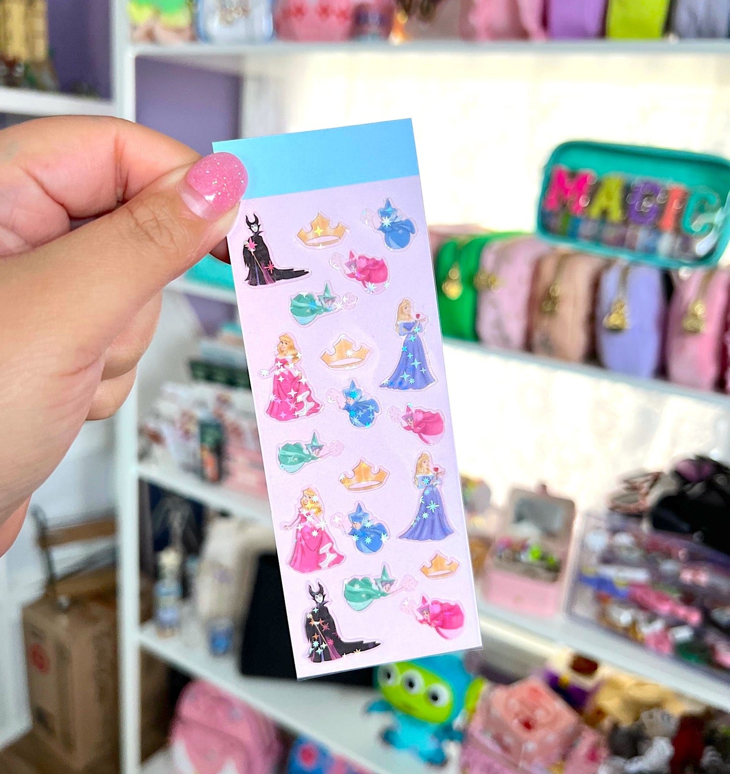 Sleeping Beauty | Glitter Stickers