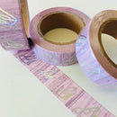 Stiletto on Pink Woodgrain | Washi