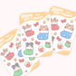 Cute Christmas Stockings | Sticker Sheet