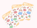 Cute Christmas Stockings | Sticker Sheet