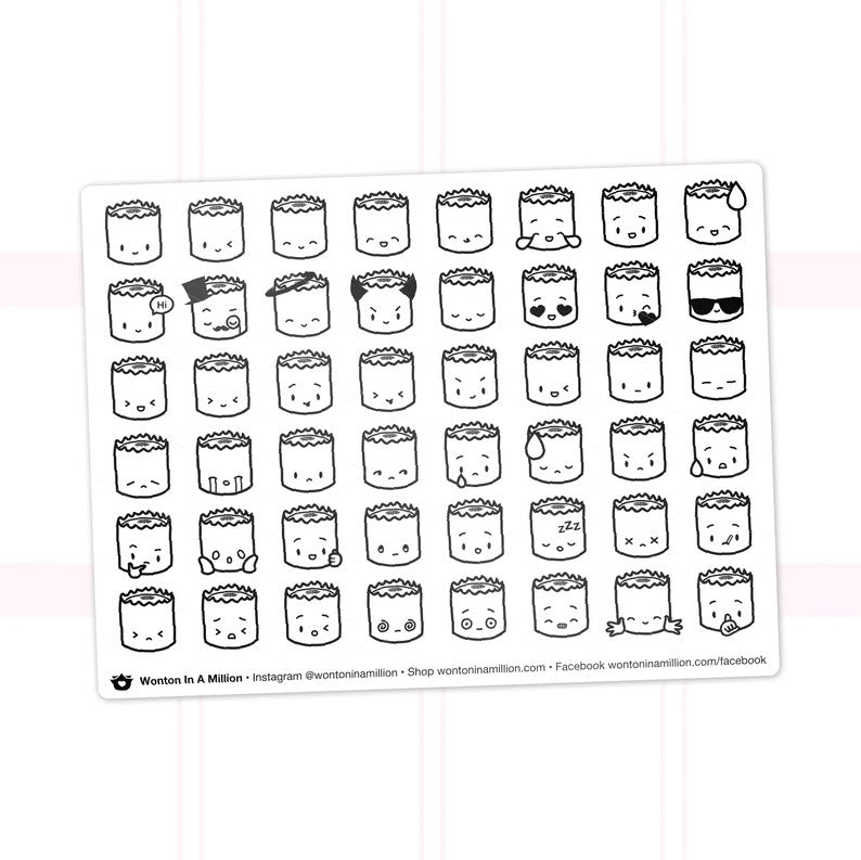 Suey Emoji Stickers | Sticker Sheet