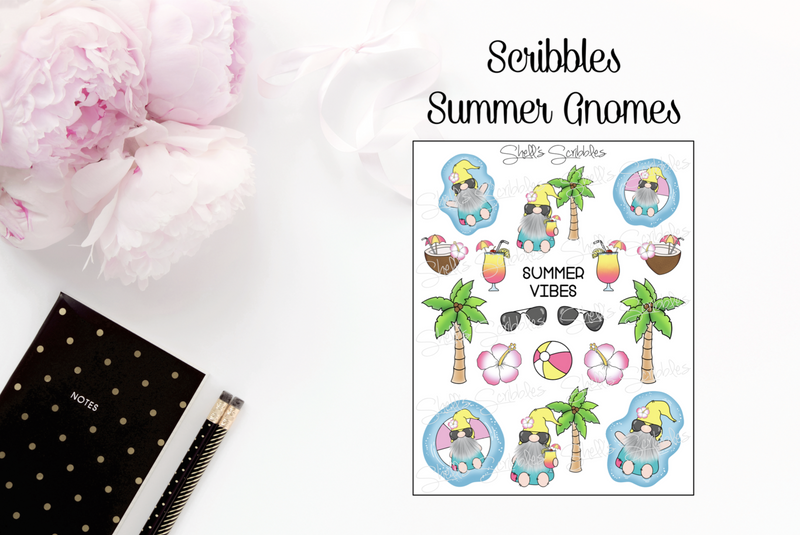 Summer Gnomes | Sticker Sheet