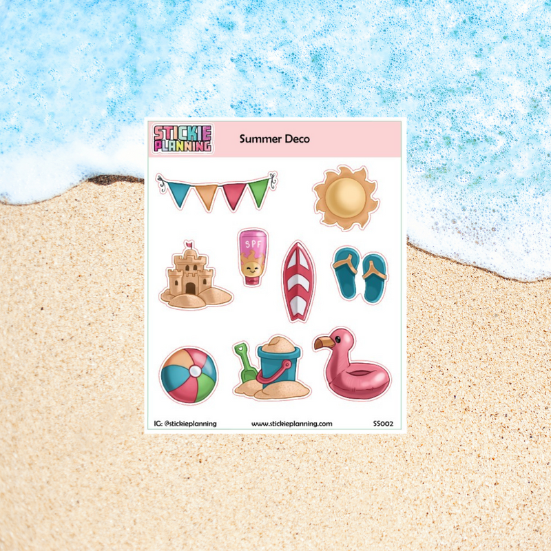 Summer Deco | Sticker Sheet