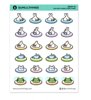 SumNohThings - Inner Tubes | Sticker Sheet