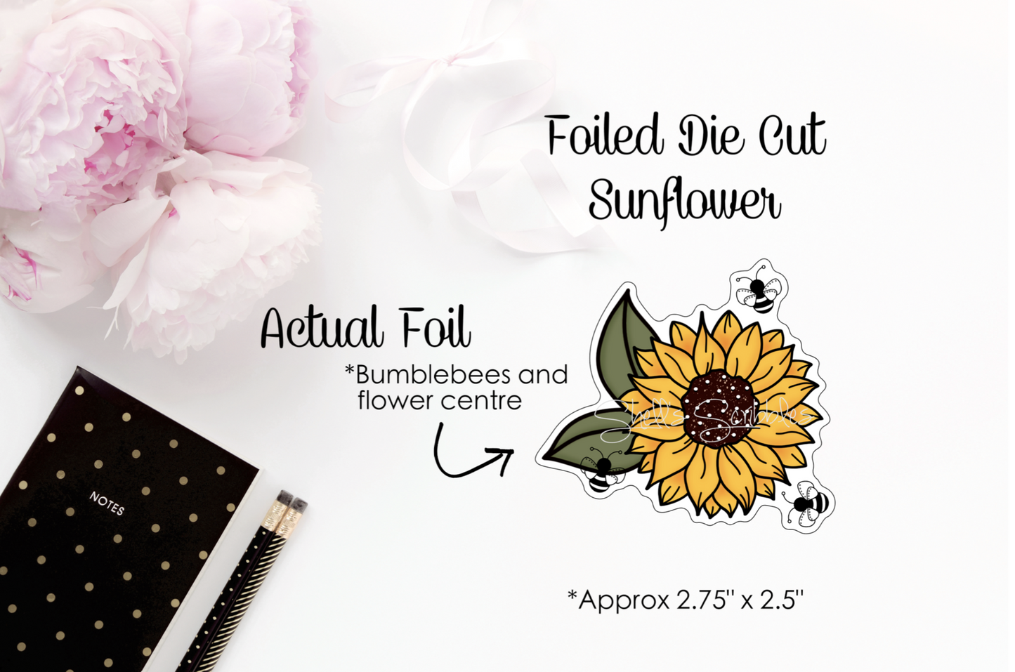 Sunflower | Foiled Die Cut
