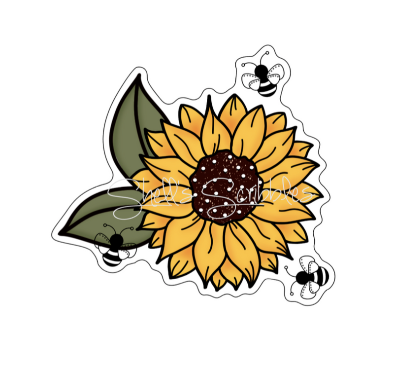 Sunflower | Foiled Die Cut