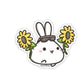 Lil Running with Sunflower | Vinyl Sticker