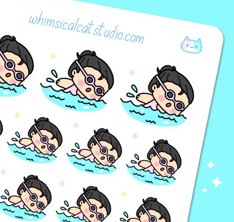 Swimming | Sticker Sheet