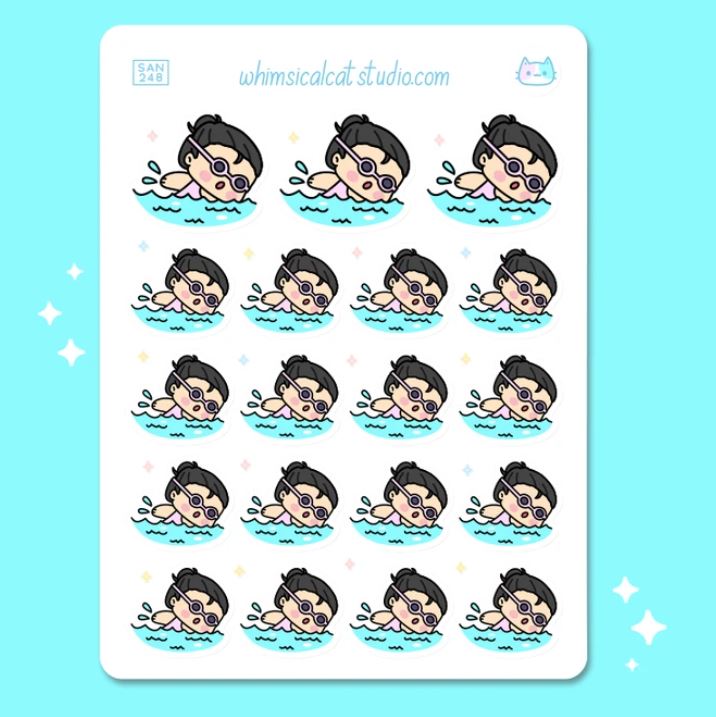 Swimming | Sticker Sheet