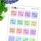 Monthly Rainbow Tab | Functional Sticker Sheet