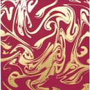Dark Pink - Gold Marble Foil | 12x12 Patterned Paper