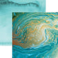 Teal Marble | 12x12 Scrapbook Paper