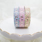 Tiny Floral Vertical Bow | Washi (set of 3)