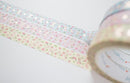 Tiny Floral Vertical Bow | Washi (set of 3)