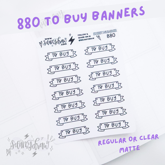 To Buy Banners | Sticker Sheet