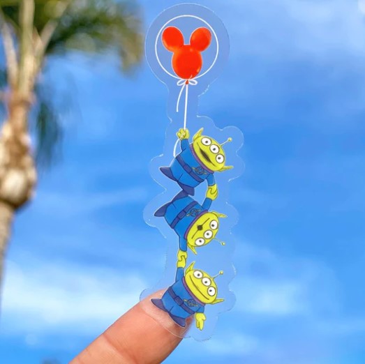 Toy Story Aliens Mickey Balloon  | Transparent Sticker