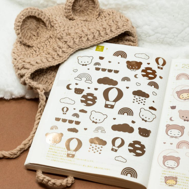 Beary Cute | Transparent Foil Sticker Sheet