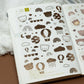 Beary Cute | Transparent Foil Sticker Sheet