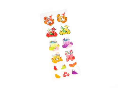 Lil' Splash of Fruits | Transparent Seal Stickers