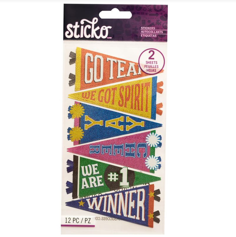 Trendy School Pennants | Stickers